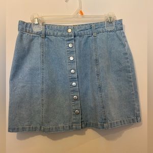 HYFVE Button Up Denim Skirt